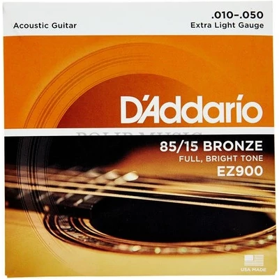 D’Addario EZ900 Extra Light 010-050 akusztikus húr szett