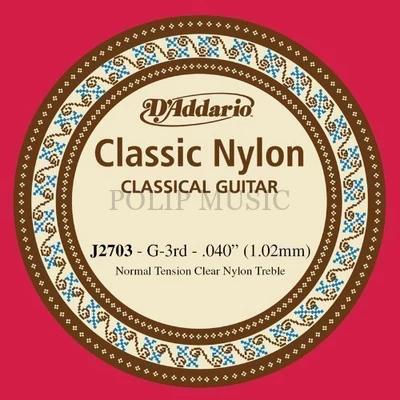 D'addario J2703 G-3rd különálló nylon gitárhúr