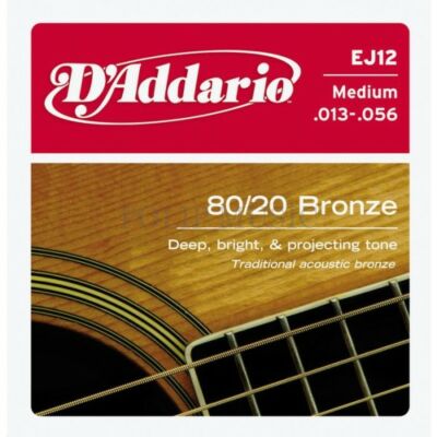 D’Addario EJ12 Medium 013-056 akusztikus húr