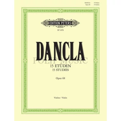 Dancla, Charles 15 Studies Op. 68 for 2 Violins (2Vln)