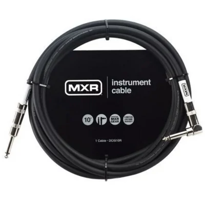 Dunlop MXR DCIS10R Fekete 6,3mm Egyenes - 6,3mm Pipa mono kábel 3m