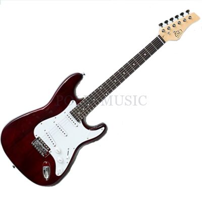 GMC-EGS111 Transparent Red elektromos gitár