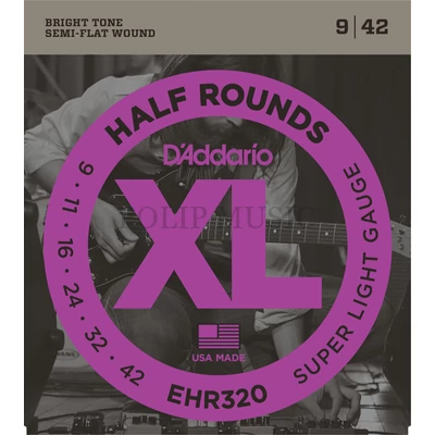 D'Addario EHR320 Super Light Half Rounds 009-045 elektromos gitárhúr szett