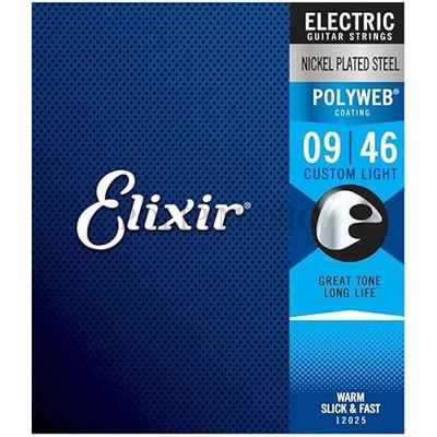 Elixir PolyWeb (12025) 9-46 Custom Light elektromos húr szett