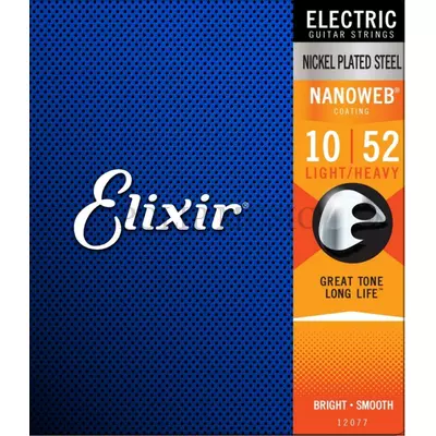 Elixir NanoWeb 12077 10-52 Light-Heavy elektromos húr szett