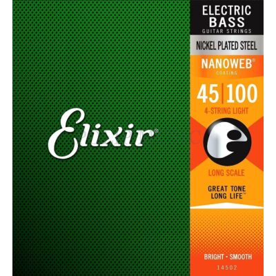 Elixir 14052 Bass NanoWeb Light/Long Scale Húrszett elektromos basszusgitárhoz