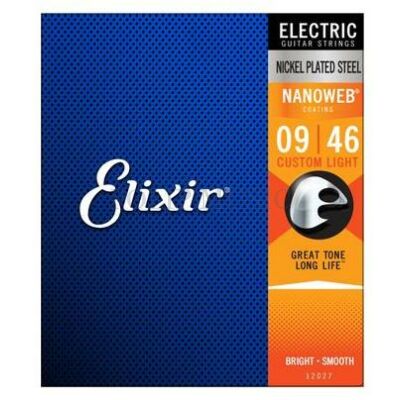 Elixir 12027 Nanoweb Custom Light 009-046 elektromos gitárhúr szett