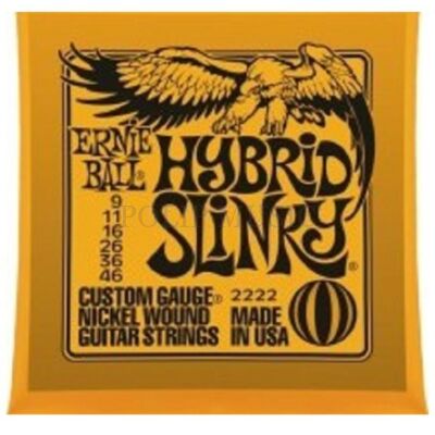 Ernie Ball 2222 Hybrid Slinky Custom Light 009-046 elektromos gitárhúr szett