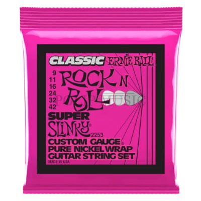 Ernie Ball 2253 Pure Nickel Super Slinky 009-042 elektromos gitárhúr szett