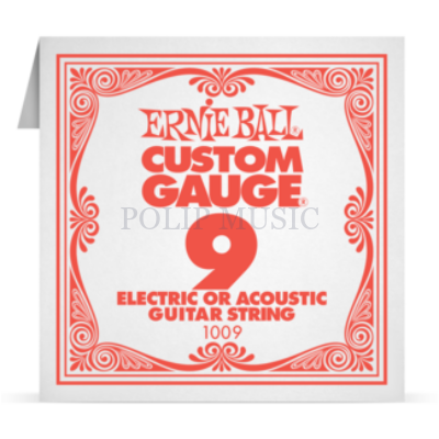 Ernie Ball Plain Steel 009 különálló elektromos - akusztikus gitárhúr