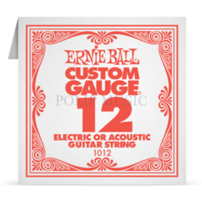 Ernie Ball Plain Steel 012 különálló elektromos - akusztikus gitárhúr