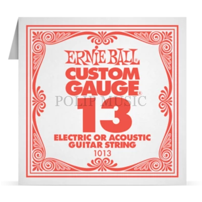 Ernie Ball Plain Steel 013 különálló elektromos - akusztikus gitárhúr