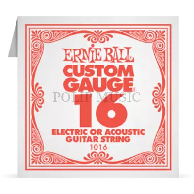 Ernie Ball Plain Steel 016 különálló elektromos - akusztikus gitárhúr