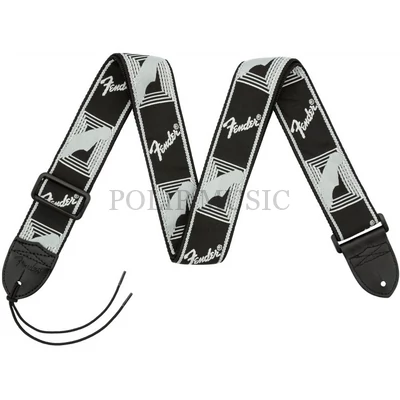 Fender® 2" Monogrammed Strap Black/Light Grey/Dark Grey heveder