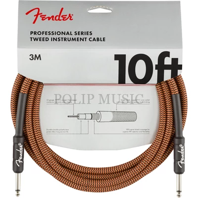 Fender Professional Series Instrument Cable Orange/Black 3m