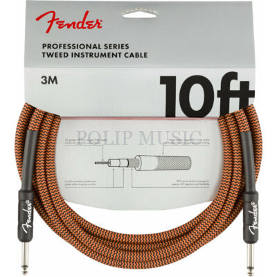 Fender Professional Series Instrument Cable Orange/Black 3m