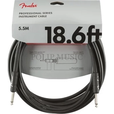 Fender Professional Series Fekete Egyenes - Pipa 5,5m