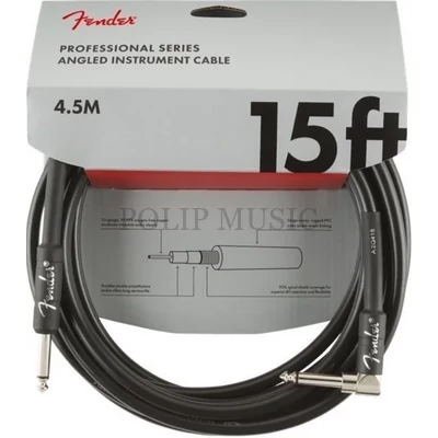 Fender Professional Series Fekete Egyenes - Pipa 4,5m