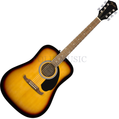 Fender FA-125 WN Sunburst Akusztikus gitár tokkal