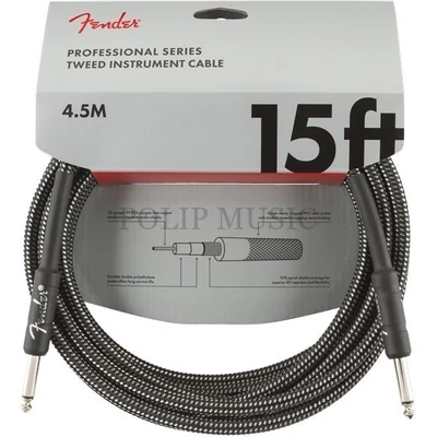 Fender Professional Series Instrument Cable 4,5 m Gray Tweed