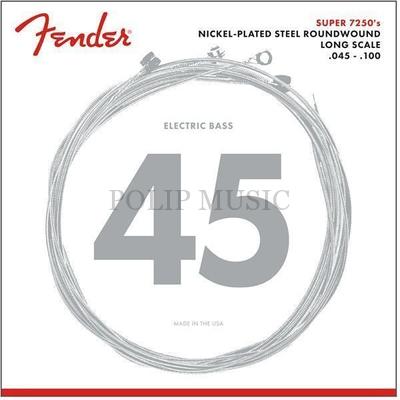Fender 7250 Super Bass húrkészlet szett elektromos basszusgitárhoz 045-100