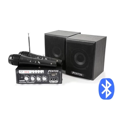 Fenton AV-380BT USB/SD/BT 2x40W karaoke hangfal szett 2x40W