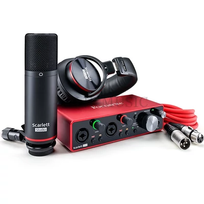 Focusrite Scarlett 2i2 Studio 3rd Gen USB hangkártya szett