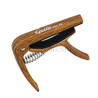 Guitto GGC-04 Wood természetes fa színben klasszikus gitár capo