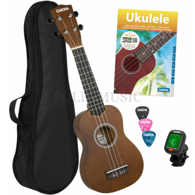 Cascha HH 3956 GB Natural Szoprán ukulele szett