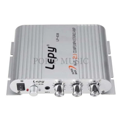 Lepy Mini erősítő HIFI053 2 csatornás 2x20W LP-838 autós erősítő