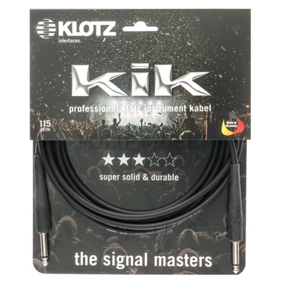 Klotz KIK6.0PPSW 6,3 Jack- 6,3 Jack gitár és jelkábel 6 m