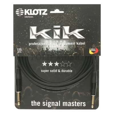 Klotz KIKG6.0PP1 gitár és jelkábel, 6 m