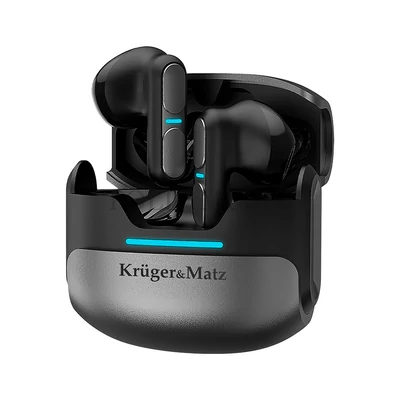 Krüger&Matz KMPM8-G szürke színű Sztereó bluetooth fülhallgató mikrofonnal