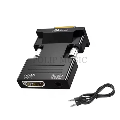 KOM0843A HDMI - VGA adapter, HDMI bemenet - VGA és audió kimenet