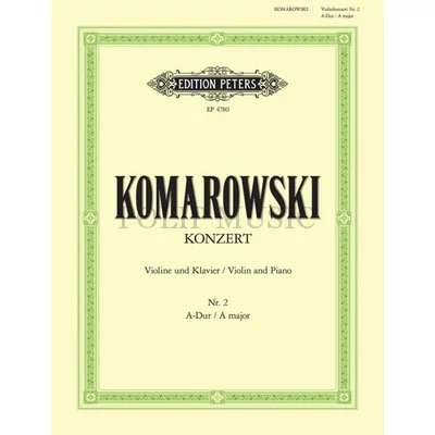 Komarowski Anatoli: Konzert Nr. 2 A-Dur zongorakivonat