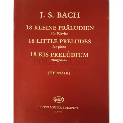 J.S.Bach 18 kis prelúdium ( Régi kiadás)