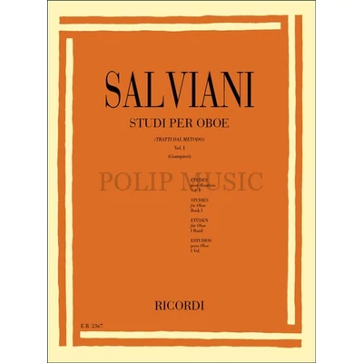 Salviani, Clemente  Studi per oboe (Oboa etűdök)