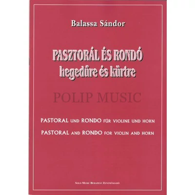 Balassa Sándor Pasztorál és rondó