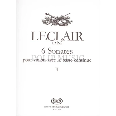 Nagy Olivér, Pallagi János Leclair, Jean-Marie ("le cadet") 6 sonates 2