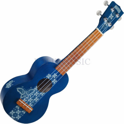 Mahalo MK1BA Transparent Blue puhatokkal szoprán ukulele