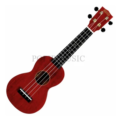 Mahalo MS1TRD Transparent Red Szoprán ukulele tokkal