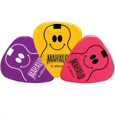 Mahalo Smiley Picks Ukulele 3 darabos pengető 0,46 mm