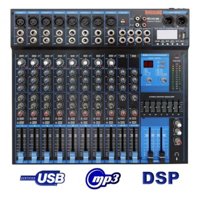 Rh Sound MC 1202LUSB Profi ultra Low-Noise, USB keverő