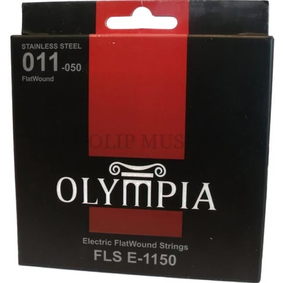 Olympia FLSE-1150 Sima (Flat Wound) Medium Scale 011-050 elektromos gitárhúr szett