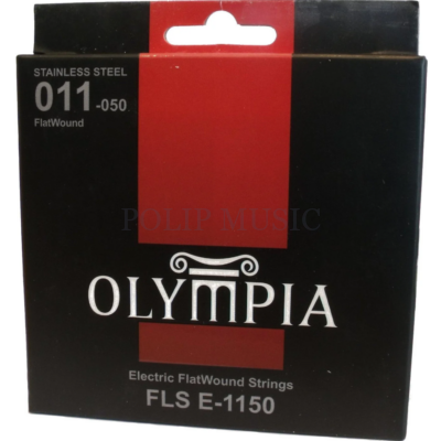 Olympia FLSE-1150 Sima (Flat Wound) Medium Scale 011-050 elektromos gitárhúr szett