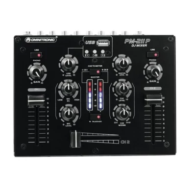 Omnitronic PM-211P DJ Mixer with Player