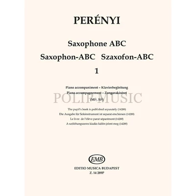 Perényi Éva – Perényi Péter Szaxofon ABC1 Zongorakíséret (Mib, Sib) kotta