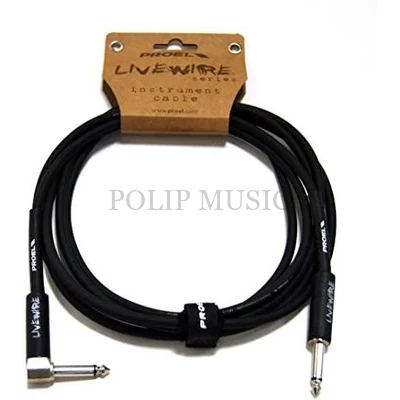 PROEL LIVEW120LU5 1x 6,3 mm mono jack és 1x 6,3 mm pipa mono jack hangszerkábel 5m