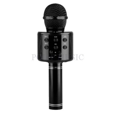 ReVoLuTioN KM03B Karaoke PARTY fekete mikrofon beépített hangszóróval (Bluetooth, MP3)