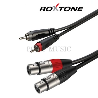 Roxtone SACC170L0010 Smart series 2xXLR(m) - 2xRCA kábel, 1m